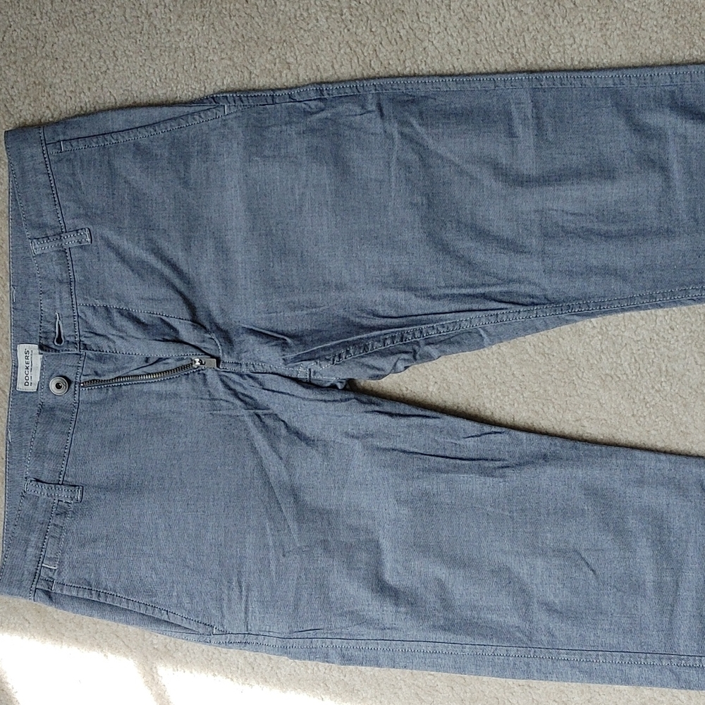 Dockers slim tapered stretch chinos, chambray